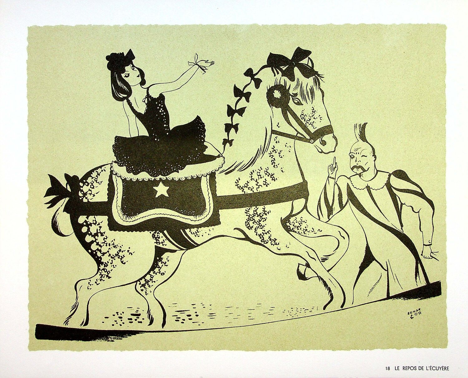 Le repos de l'écuyère SERGE Print for sale