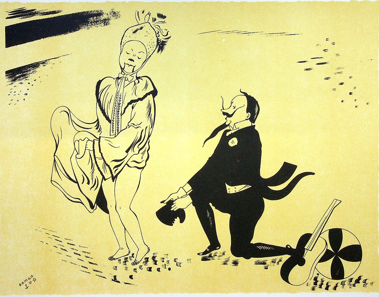 Monsieur et Madame Rossignol SERGE Stampa in vendita