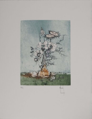 Nature morte aux fleurs by Bernard Louedin, Print for Sale on Singulart
