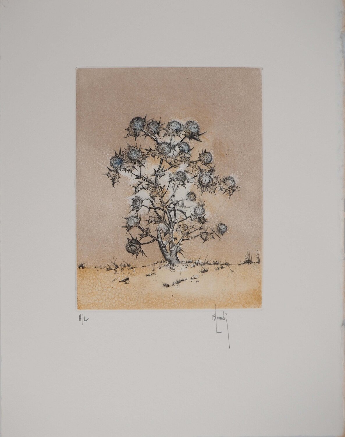 Le bouquet de chardon Bernard Louedin Druck zu verkaufen