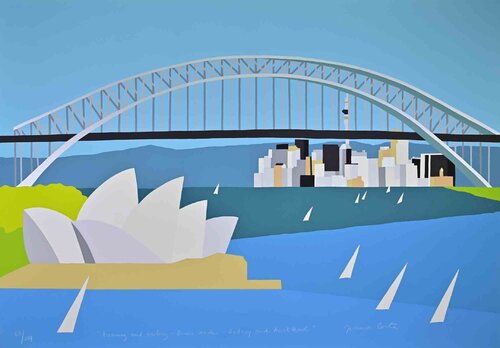 Dreaming and Sailing - Down Under - Sidney and Auckland de Franco Costa, Impresión a la venta en Singulart