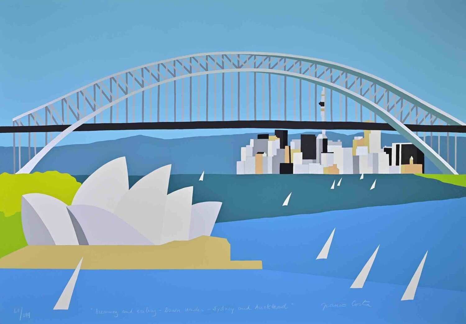 Dreaming and Sailing - Down Under - Sidney and Auckland Franco Costa Impresión en venta