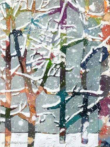 Nature Chronicles Watching The Softest Snowfall von Steven Page Prewitt, Malerei kaufen auf Singulart