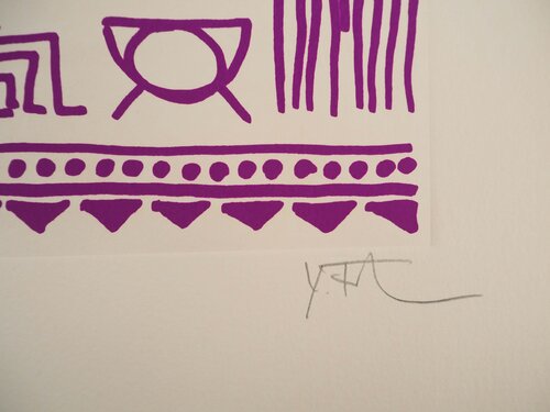 Pictogrammes de la Genèse (Mauve) by Yona Friedman, Print for Sale on Singulart