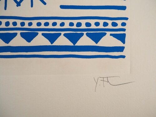 Pictogrammes de la Genèse (Bleu) van Yona Friedman, Afdruk te koop op Singulart