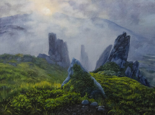 The Shpytsi Mountain by Andrii Lysenko, Painting for Sale on Singulart