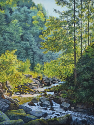 Bliss by Andrii Lysenko, Painting for Sale on Singulart