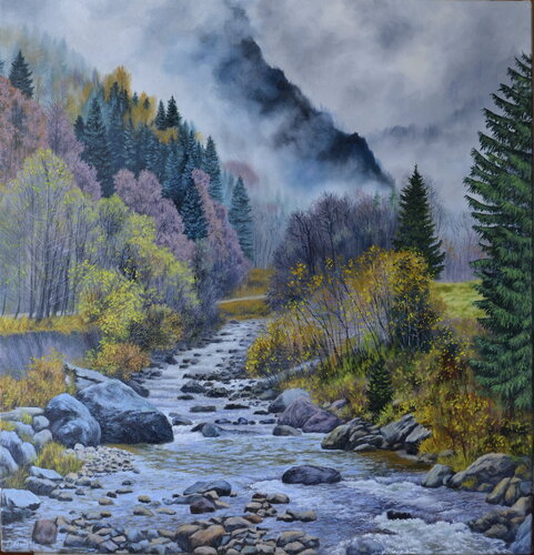 Waiting for winter by Andrii Lysenko, Painting for Sale on Singulart