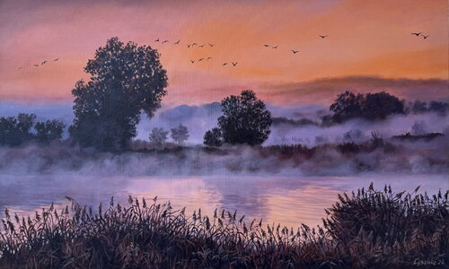 Moment of tranquility by Andrii Lysenko, Painting for Sale on Singulart