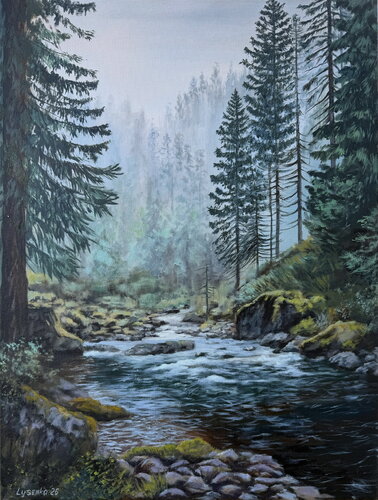 Pulse of the forest by Andrii Lysenko, Painting for Sale on Singulart