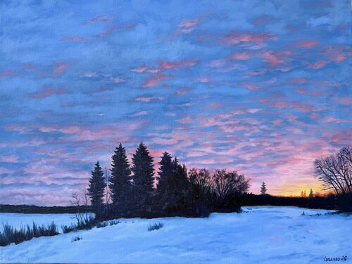 Winterlight by Andrii Lysenko, Painting for Sale on Singulart
