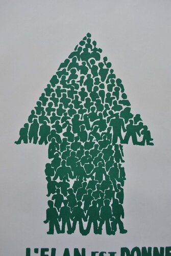 Affiche originale d'époque van Affiches) MAI 68, Afdruk te koop op Singulart