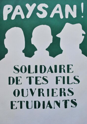 Affiche originale d'époque van Affiches) MAI 68, Afdruk te koop op Singulart