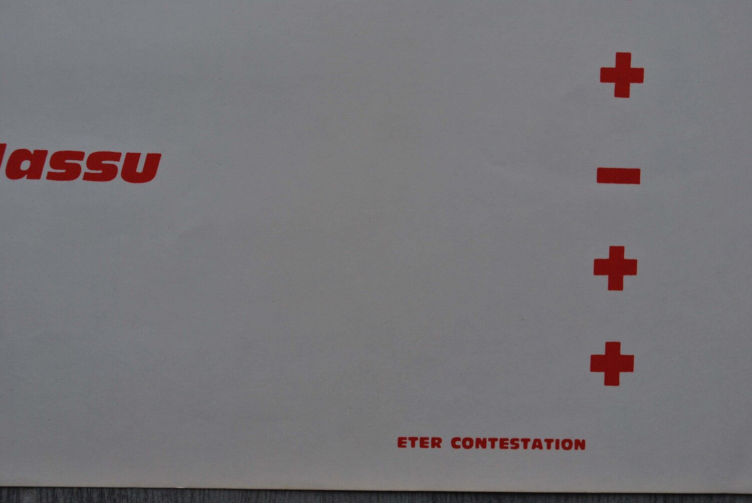 Affiche originale d'époque Affiches) MAI 68