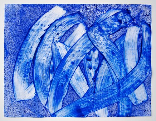 Wogen in Blau van Rupert Bronner, Schilderij te koop op Singulart