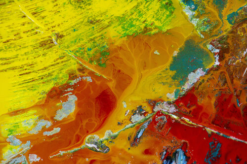 Orangefarbener Fluss di Rupert Bronner, Fotografia in vendita su Singulart