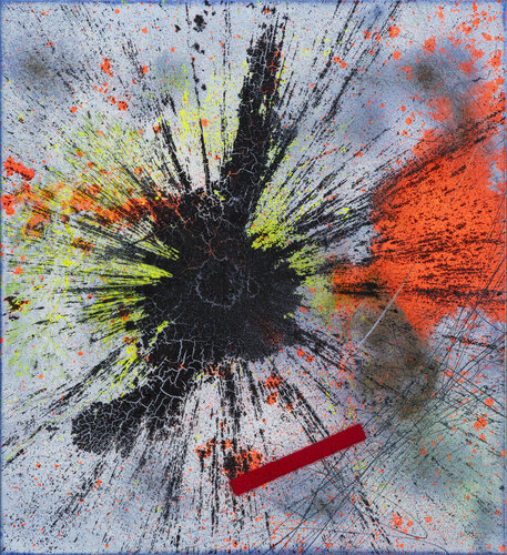 Wurfbild Schwarz di Rupert Bronner, Pittura in vendita su Singulart