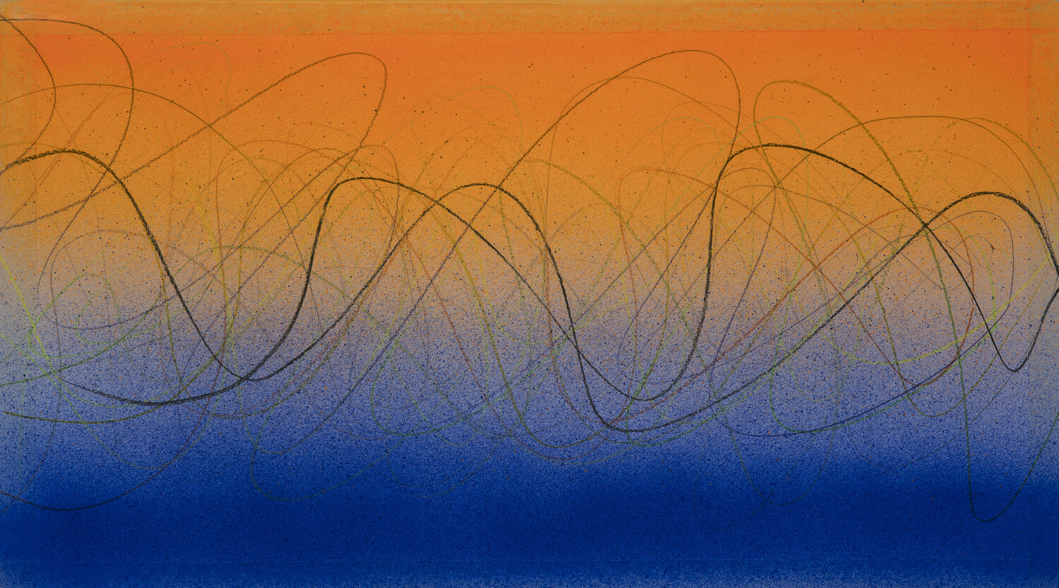 Wellentraum in Blau und Orange Rupert Bronner
