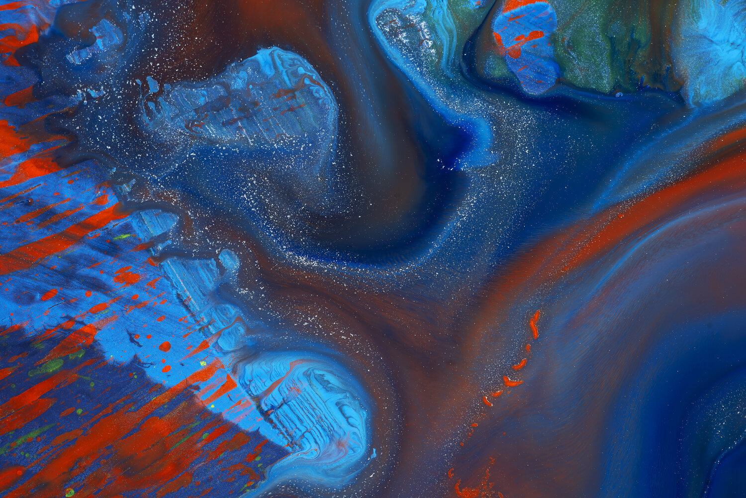 Wurfbild Blaugrau I Detail 3 Rupert Bronner