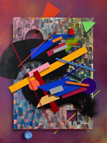 Cosmos Approaching van David Levy, Schilderij te koop op Singulart