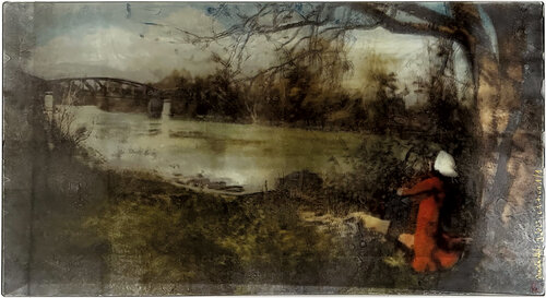 Le pont sur la Seine by Daniela MELZIG, Painting for Sale on Singulart