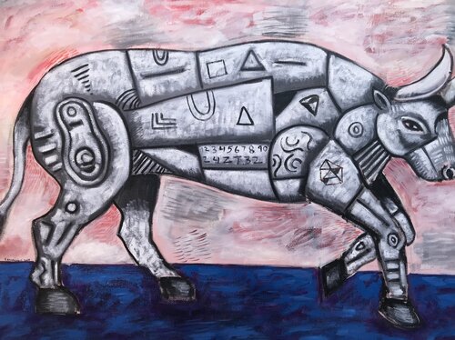 The Majestic Bull de Roberto Munguia, Pintura a la venta en Singulart