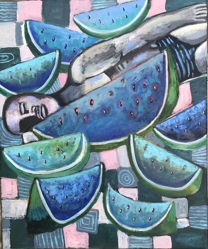 Dreaming of blue sandias von Roberto Munguia, Malerei kaufen auf Singulart