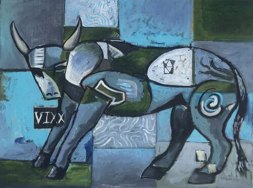 A fine bull van Roberto Munguia, Schilderij te koop op Singulart