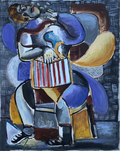 The pop corn eater #2 van Roberto Munguia, Werk op papier te koop op Singulart