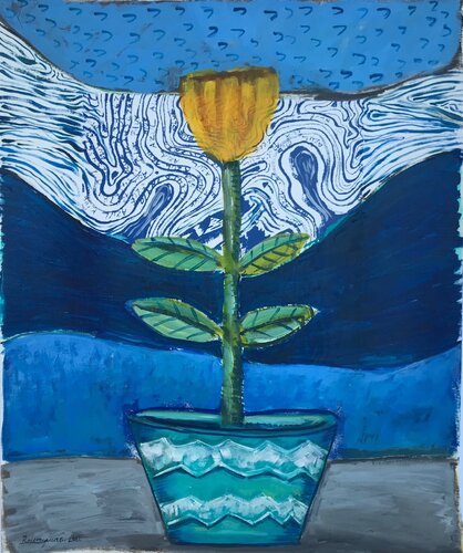 One simple flower de Roberto Munguia, Pintura a la venta en Singulart