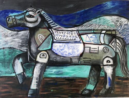 Caballo sin jinete van Roberto Munguia, Schilderij te koop op Singulart