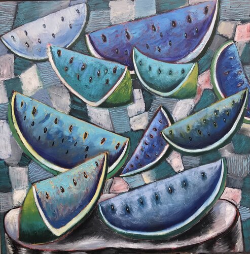 Blue Sandias van Roberto Munguia, Schilderij te koop op Singulart