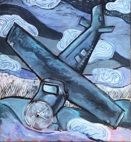 King of the sky von Roberto Munguia, Malerei kaufen auf Singulart