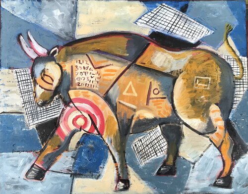 Target Bull di Roberto Munguia, Pittura in vendita su Singulart