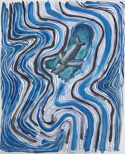 In the eye of the storm de Roberto Munguia, Obra en papel a la venta en Singulart