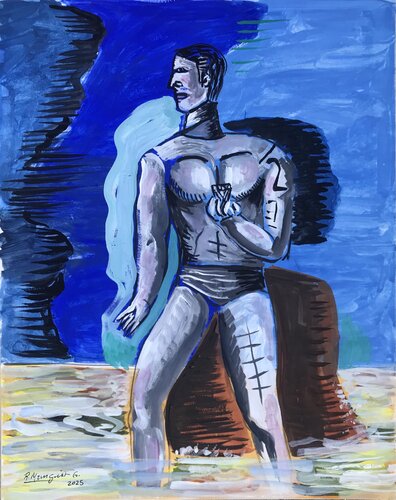 Man with diamond by Roberto Munguia, Work on Paper for Sale on Singulart