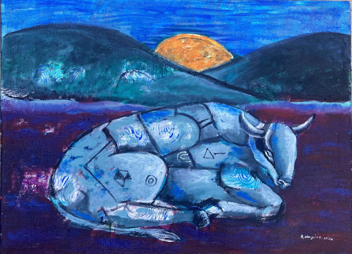 Sleeping bull #4 Roberto Munguia