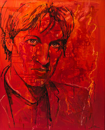 Tobias Moretti di Michaela Petra Sturm, Pittura in vendita su Singulart