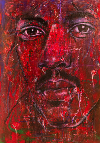 Jimmy Hendrix van Michaela Petra Sturm, Schilderij te koop op Singulart