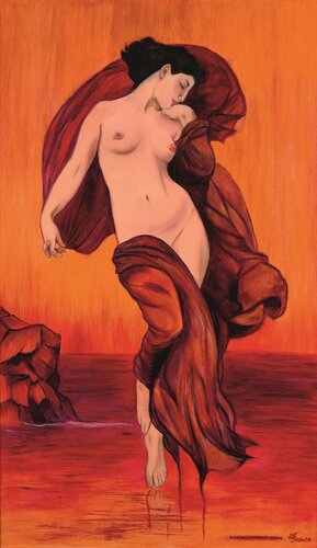 Evening Mood par Michaela Petra Sturm, Peinture en vente sur Singulart