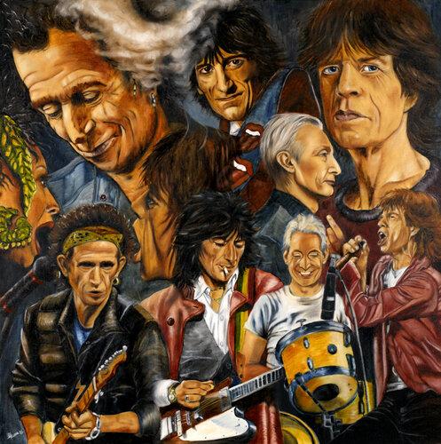 The Rolling Stones von Michaela Petra Sturm, Malerei kaufen auf Singulart
