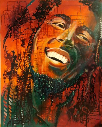 Bob Marley van Michaela Petra Sturm, Schilderij te koop op Singulart