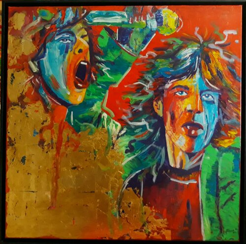 Mick Jagger van Michaela Petra Sturm, Schilderij te koop op Singulart