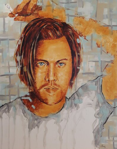 Nicholas Ofczarek di Michaela Petra Sturm, Pittura in vendita su Singulart