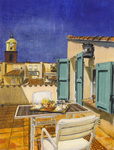 Terrasse 1 by Michaela Petra Sturm, Painting for Sale on Singulart