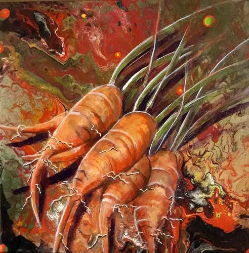Karotten by Michaela Petra Sturm, Painting for Sale on Singulart