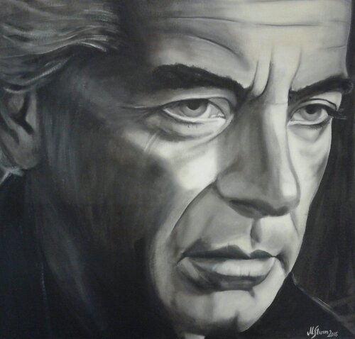 Herbert von Karajan 3 di Michaela Petra Sturm, Pittura in vendita su Singulart