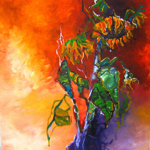 Sonnenblume von Michaela Petra Sturm, Malerei kaufen auf Singulart