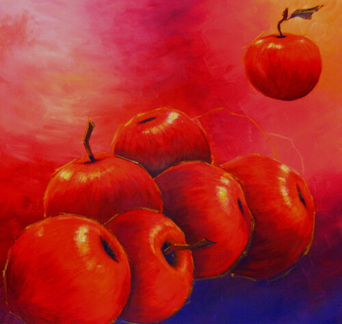 Äpfel par Michaela Petra Sturm, Peinture en vente sur Singulart