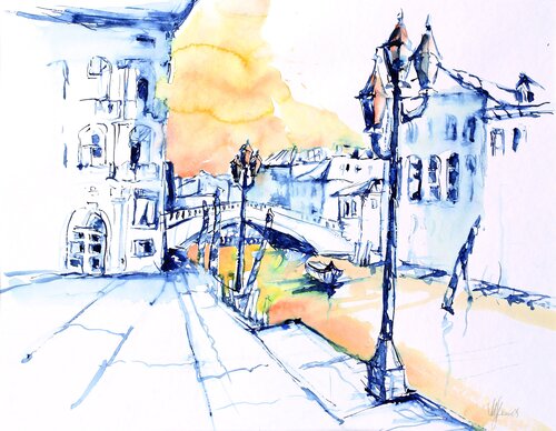 Venedig zart van Michaela Petra Sturm, Schilderij te koop op Singulart